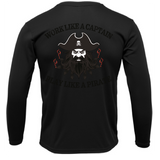 Tampa Bay, FL Blackbeard Men's Long Sleeve UPF 50+ Dry-Fit Shirt