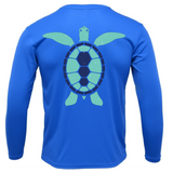 Key West, FL Turtle Men's Long Sleeve UPF 50+ Dry-Fit Shirt
