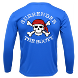 Siesta Key, FL "Surrender The Booty" Men's Long Sleeve UPF 50+ Dry-Fit Shirt