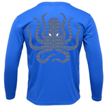 Siesta Key, FL Kraken Men's Long Sleeve UPF 50+ Dry-Fit Shirt