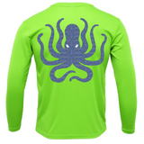 Siesta Key, FL Kraken Men's Long Sleeve UPF 50+ Dry-Fit Shirt