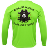 Tampa Bay, FL Blackbeard Men's Long Sleeve UPF 50+ Dry-Fit Shirt