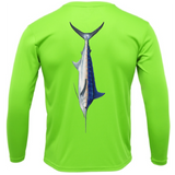 Siesta Key, FL Marlin Men's Long Sleeve UPF 50+ Dry-Fit Shirt