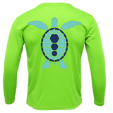 Key West, FL Turtle Men's Long Sleeve UPF 50+ Dry-Fit Shirt
