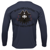 Tampa Bay, FL Blackbeard Men's Long Sleeve UPF 50+ Dry-Fit Shirt