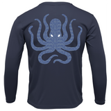 Siesta Key, FL Kraken Men's Long Sleeve UPF 50+ Dry-Fit Shirt