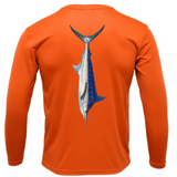 Siesta Key, FL Marlin Men's Long Sleeve UPF 50+ Dry-Fit Shirt