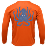Key West, FL Kraken Men's Long Sleeve UPF 50+ Dry-Fit Shirt