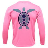 Key West, FL Turtle Men's Long Sleeve UPF 50+ Dry-Fit Shirt