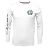 Key West, FL Saltwater Born Circle Logo Boy's Long Sleeve UPF 50+ Dry-Fit Shirt