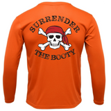 Siesta Key, FL "Surrender The Booty" Men's Long Sleeve UPF 50+ Dry-Fit Shirt