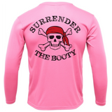 Siesta Key, FL "Surrender The Booty" Men's Long Sleeve UPF 50+ Dry-Fit Shirt