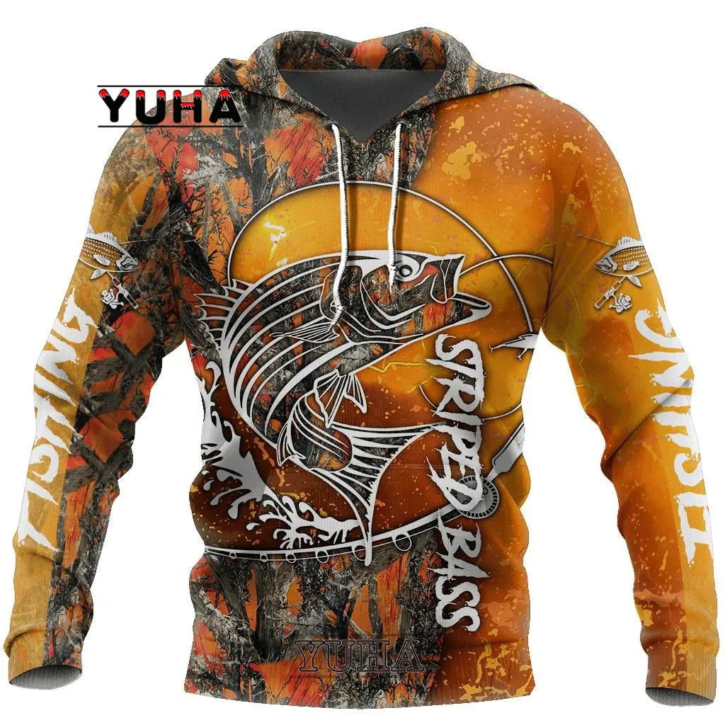 YUHA 3D Printed Fishing Hoodies Bobber Bargain