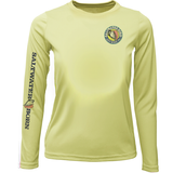 Key West, FL Saltwater Born Circle Logo Girl's Long Sleeve UPF 50+ Dry-Fit Shirt