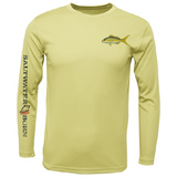 SK Yellowtail on Chest Long Sleeve UPF 50+ Dry-Fit Shirt