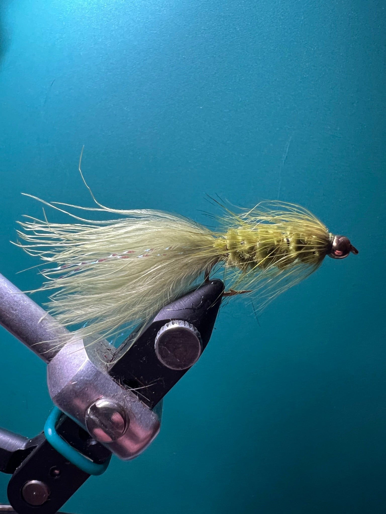 Woolly Bugger con cabeza de tungsteno - Oliva