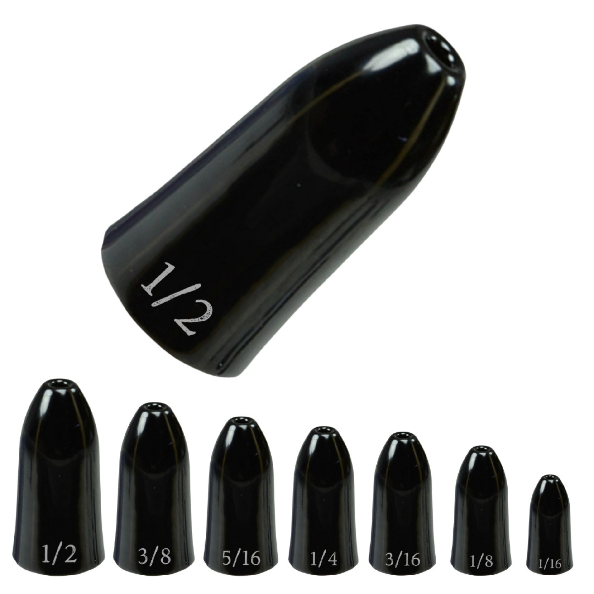 Pesas de gusano de tungsteno Reaction Tackle / Plomo con forma de bala 