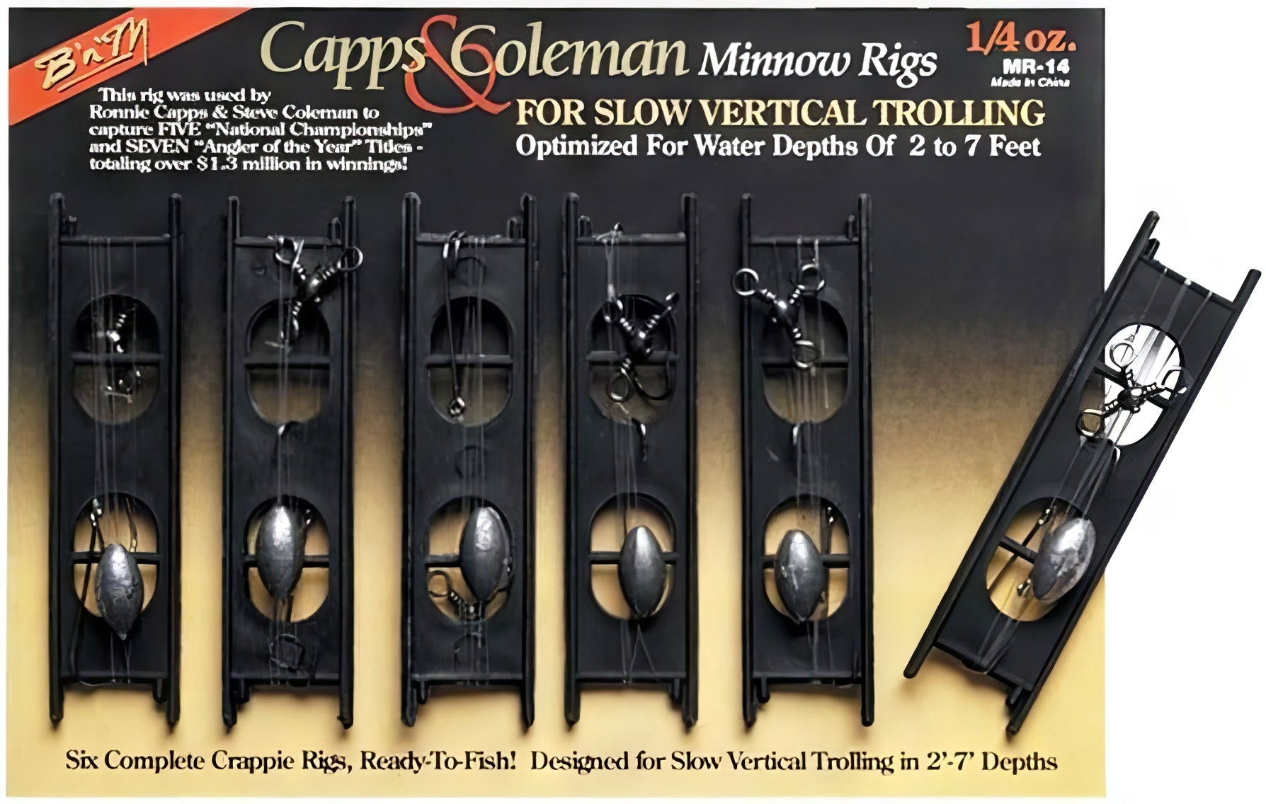 B&M Fishing - BnM Capps & Coleman Minnow Rigs - Bobber Bargain
