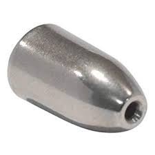 Bullet Weights - Tungsten Worm Sinker (Natural, Various Weights & Counts) - Bobber Bargain