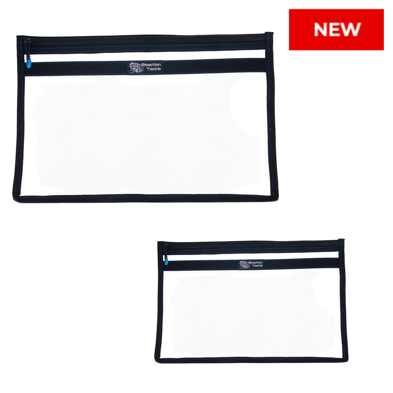 Bolsa de almacenamiento transparente Reaction Tackle Tackle Pak - Almacenamiento de plástico resistente al agua - Nuevo