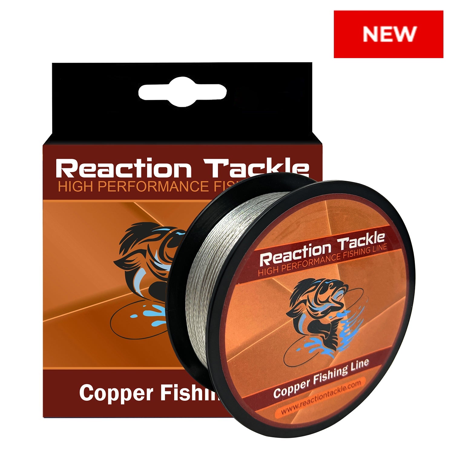 Hilo de pesca de cobre Reaction Tackle - Hilo para curricán - Recubierto de estaño - Nuevo
