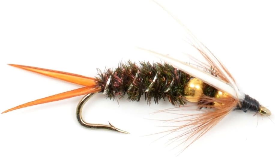 Double Bead Prince Nymph Fly Fishing Flies - 6 Flies Hook Size 10