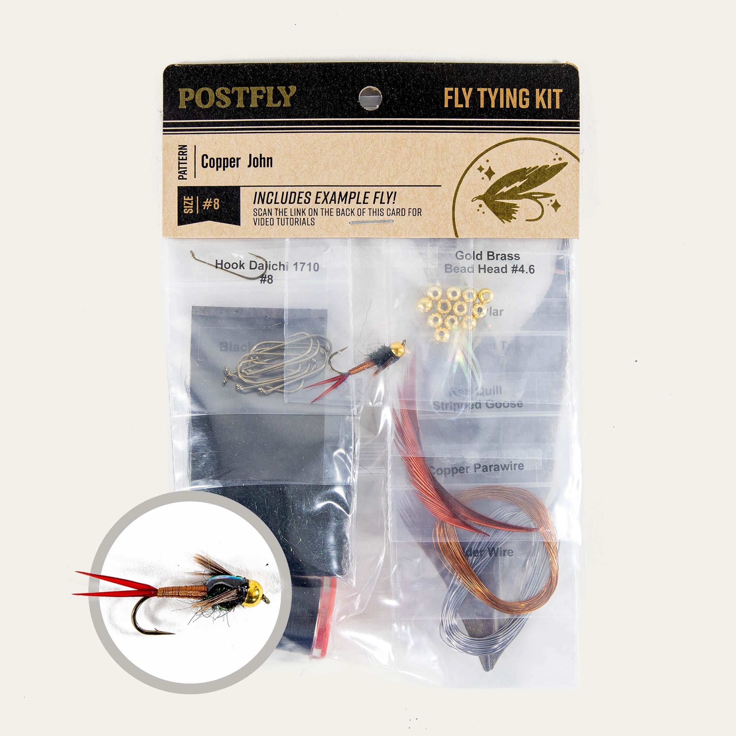 Kit de atado de moscas | Copper John #12