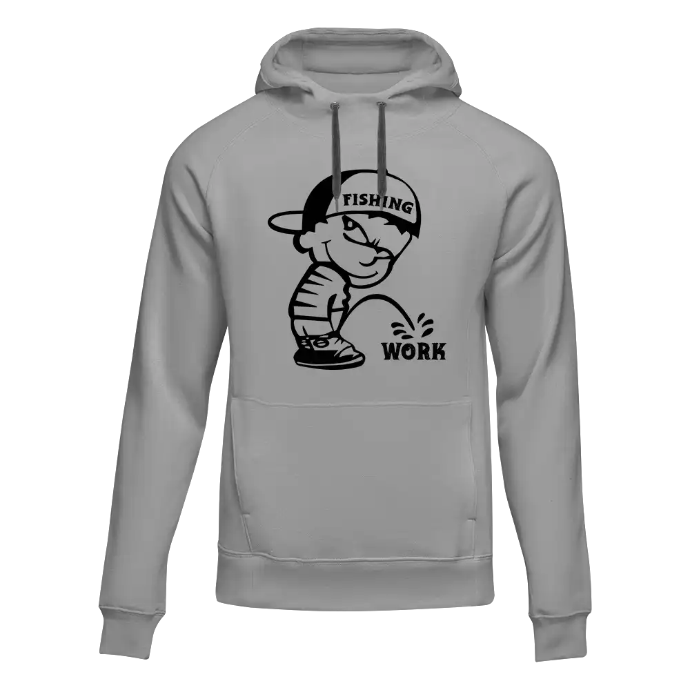 Sudadera unisex con capucha "Pesca y trabajo"