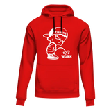 Sudadera unisex con capucha "Pesca y trabajo"