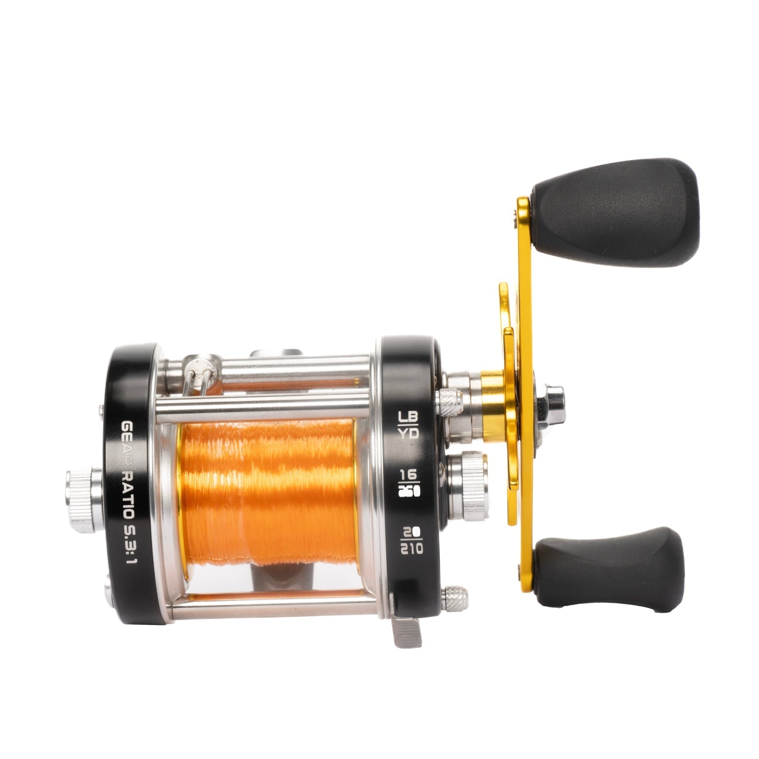 Moulinet baitcaster rond pour la pêche amusante