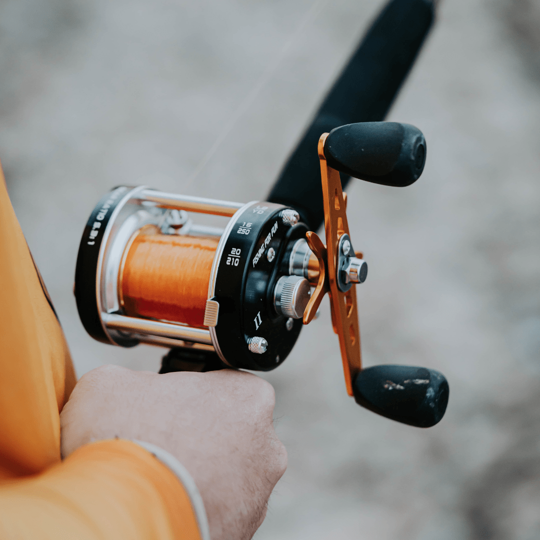Moulinet baitcaster rond pour la pêche amusante