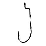Gamakatsu - Offset Worm Hook (Black, 25ct) - Bobber Bargain