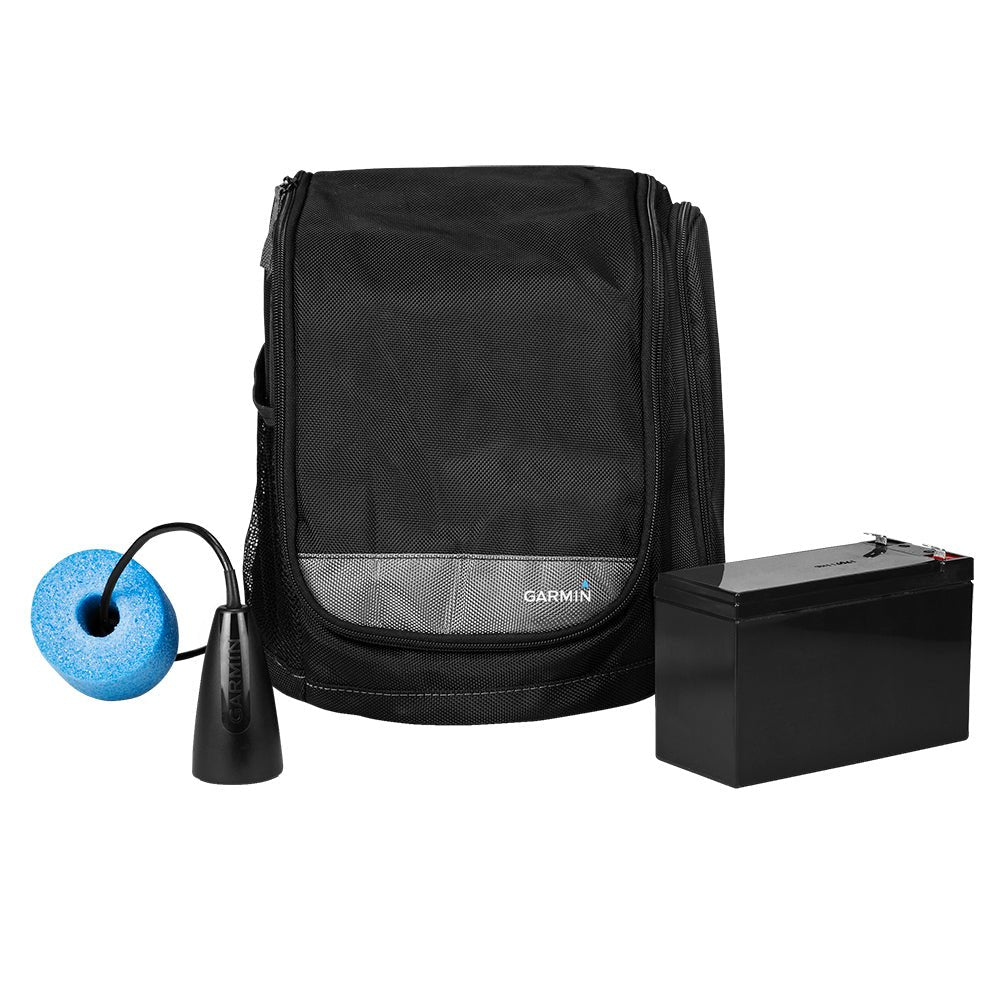 Garmin - Small Portable Ice Fishing Kit w/GT8HW - IF Transducer - Bobber Bargain