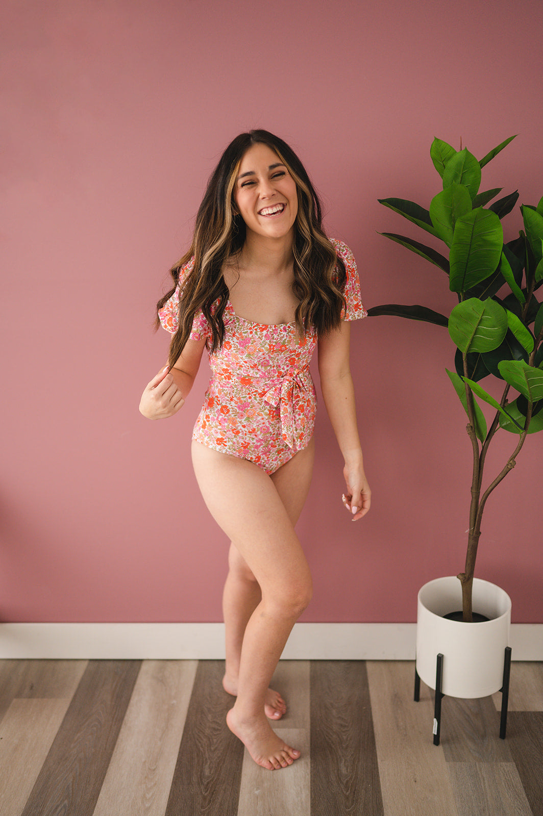 Oaklee Suit in Pink Floral