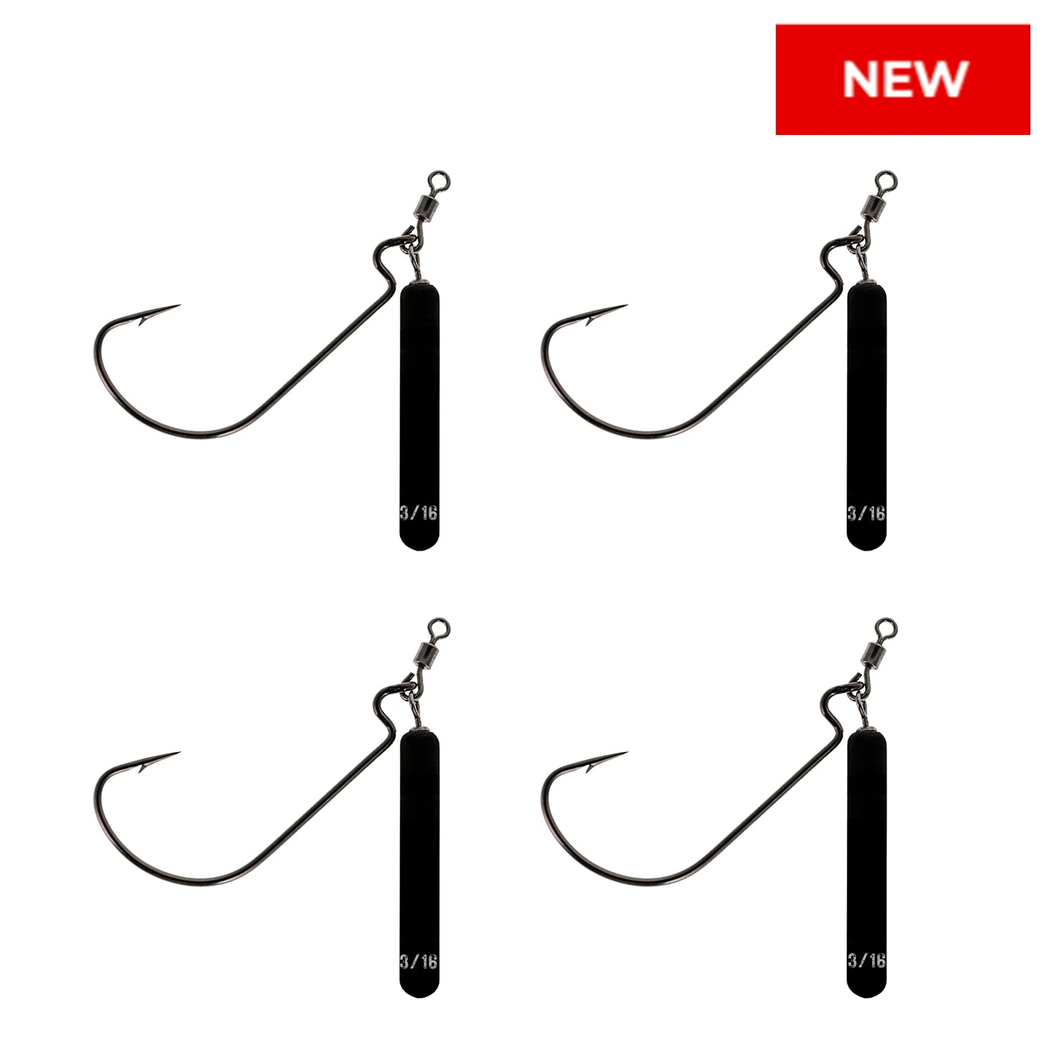 Aparejos de tungsteno Jika de Reaction Tackle (paquete de 4)