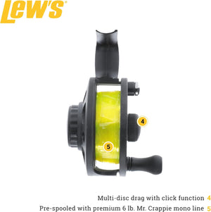 Lew's Fishing - Crappie Thunder Solo Jigging Reel - Bobber Bargain