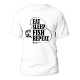 Eat Sleep Fish Repeat Man T-Shirt
