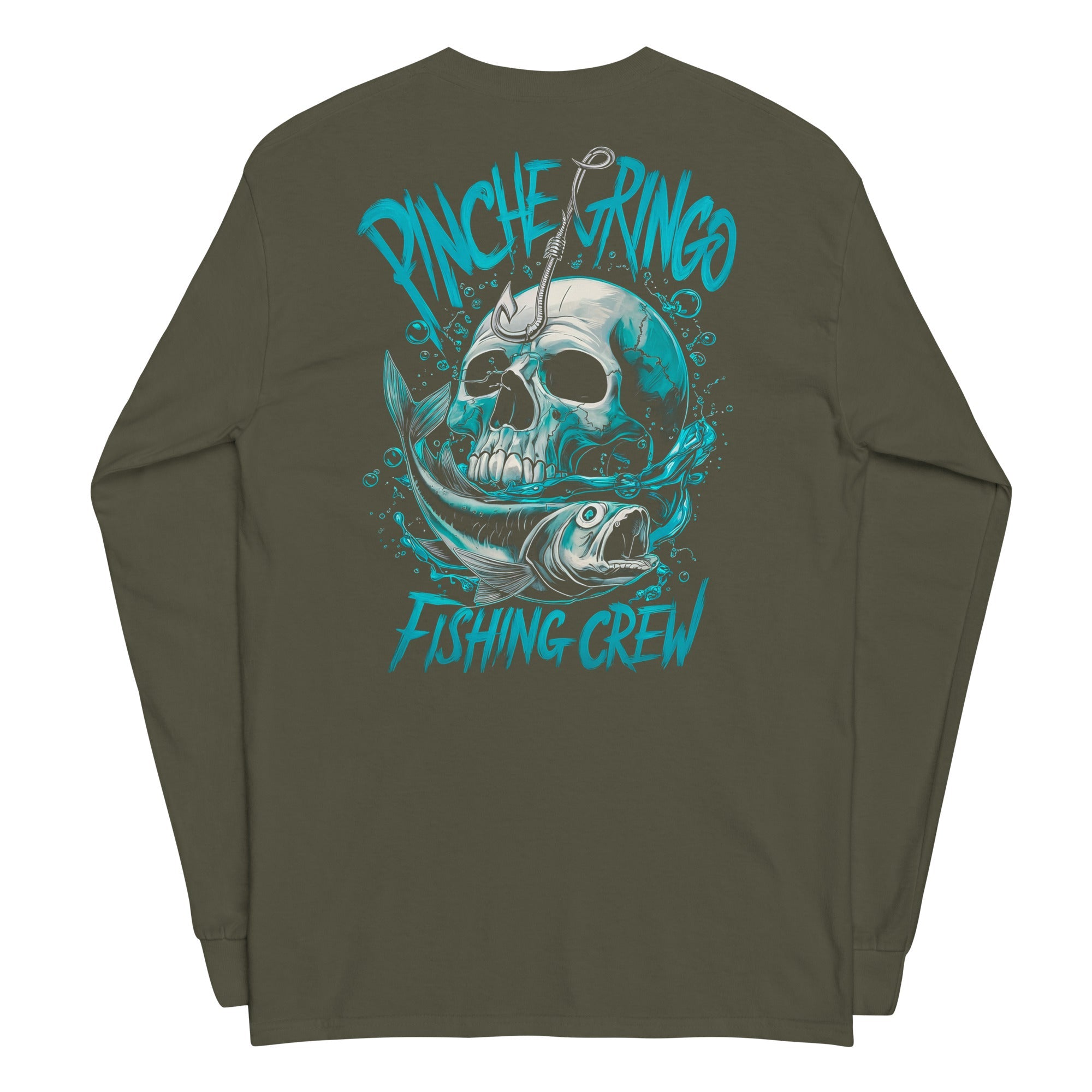 Pinche Gringo Hook & Skull Long Sleeve Shirt