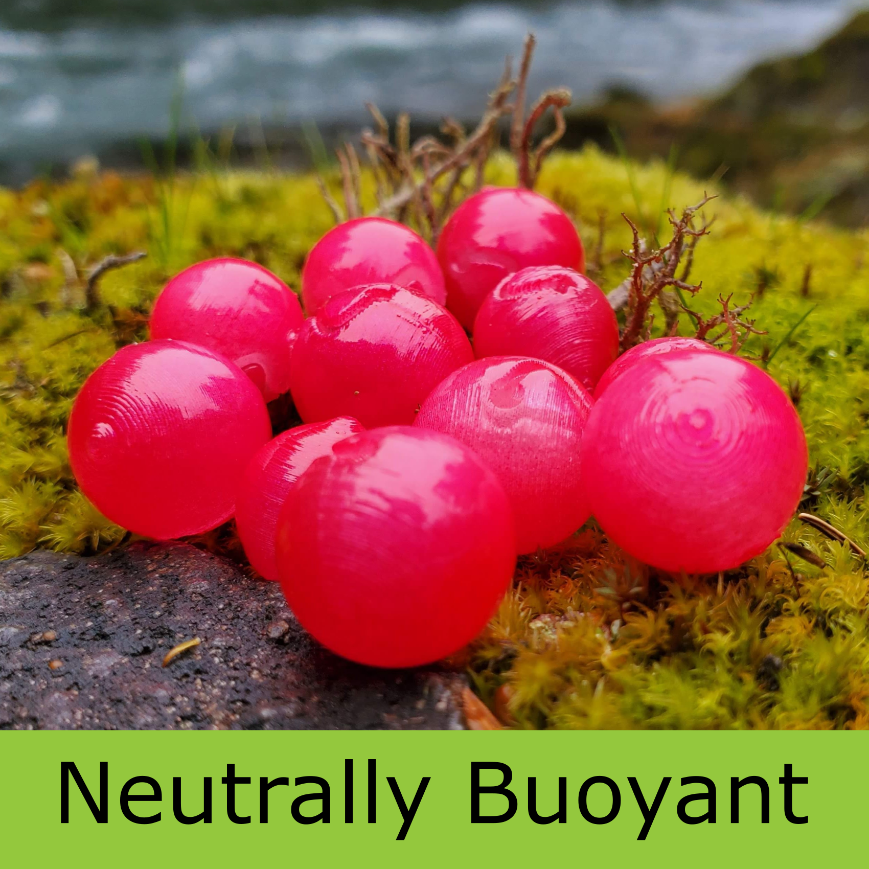 Cuentas Mercuriales - Flotabilidad Neutra - Bomba de Cereza