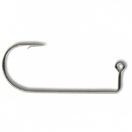 Mustad Hooks - Jig Hook (Round Bend, Black Nickel, Heavy Wire) - Bobber Bargain