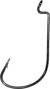 Mustad Hooks - Mega Bite Worm Hook (Black Nickel) - Bobber Bargain