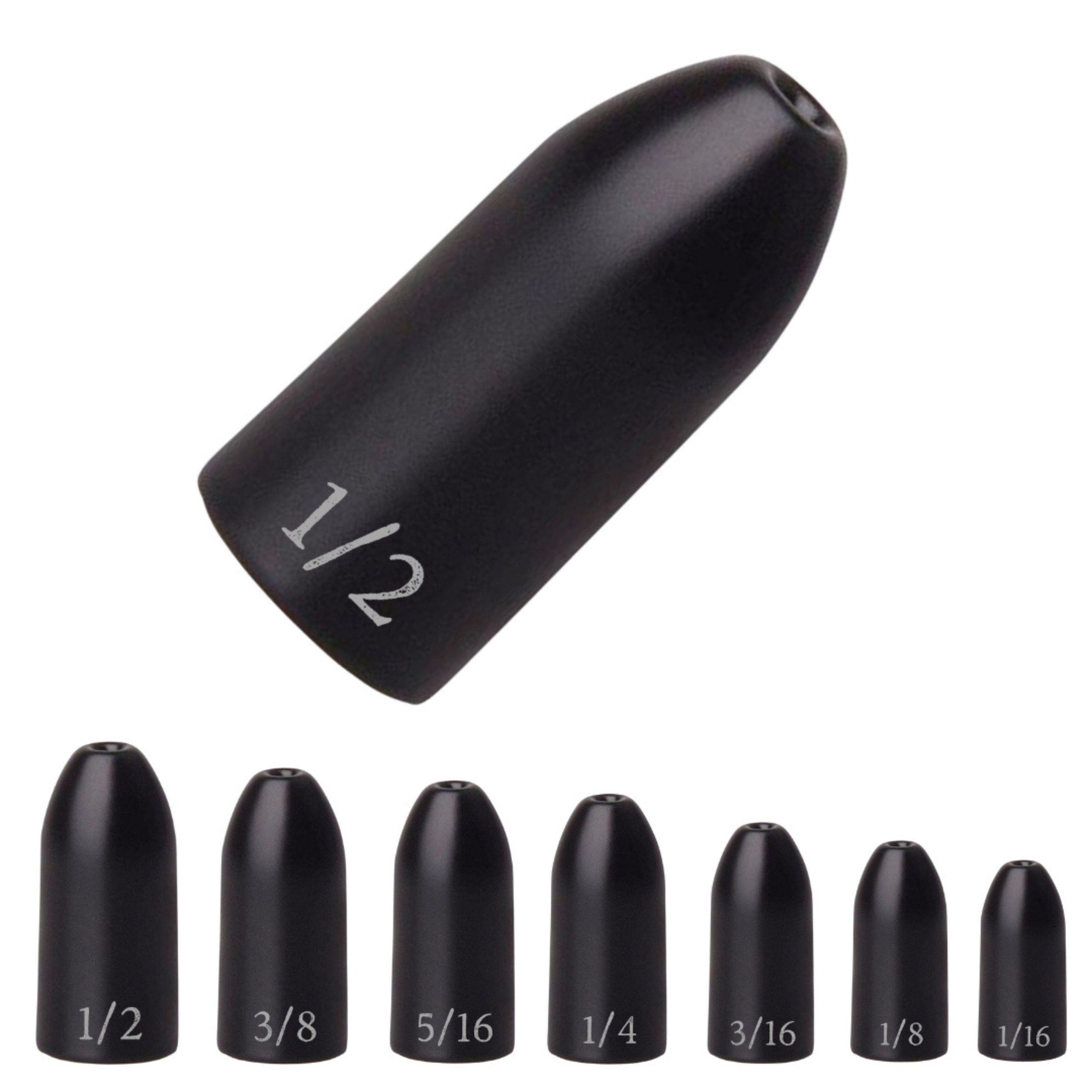 Pesas de gusano de tungsteno Reaction Tackle / Plomo con forma de bala 