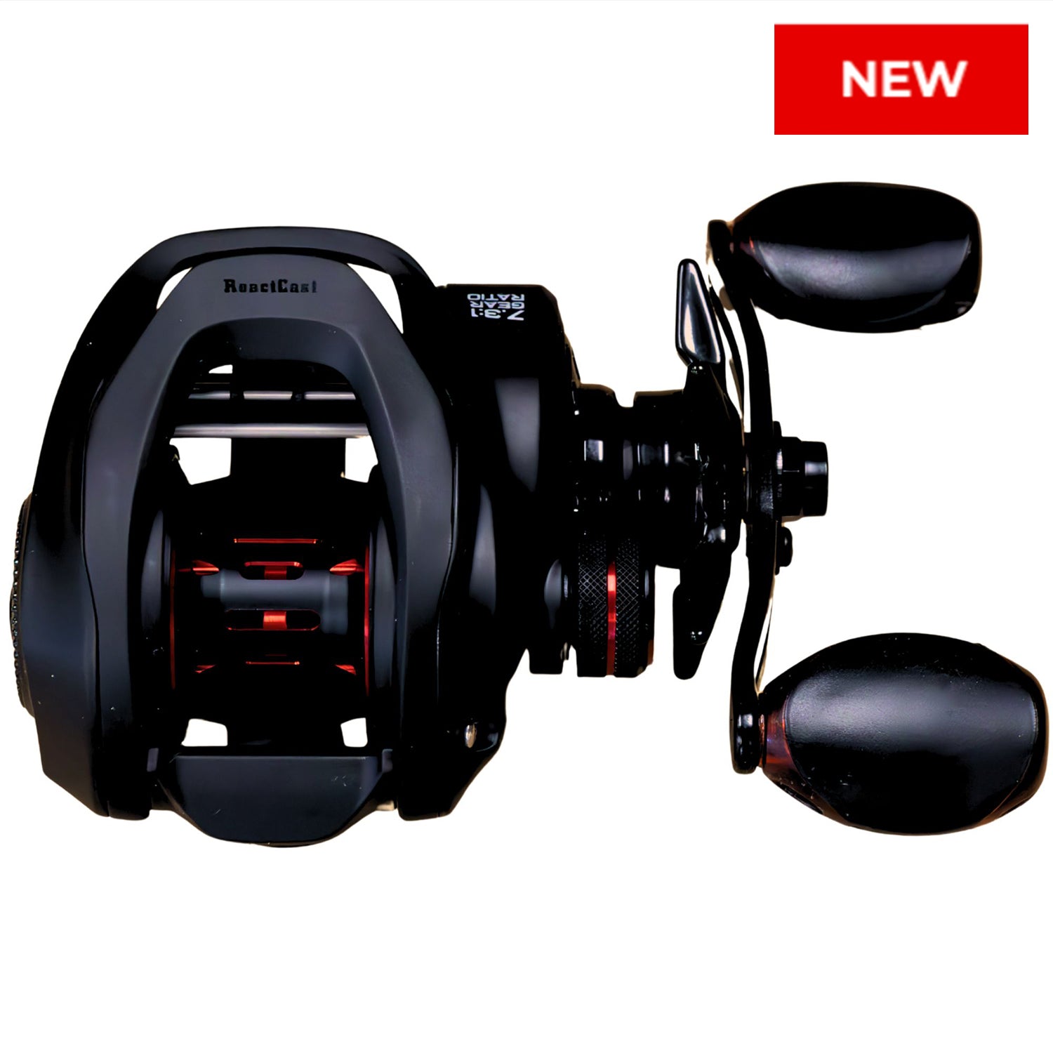 Carrete de pesca Baitcasting Reaction Tackle - Edición ReactCast - Relación de transmisión de alta velocidad 7.3:1 - NUEVO