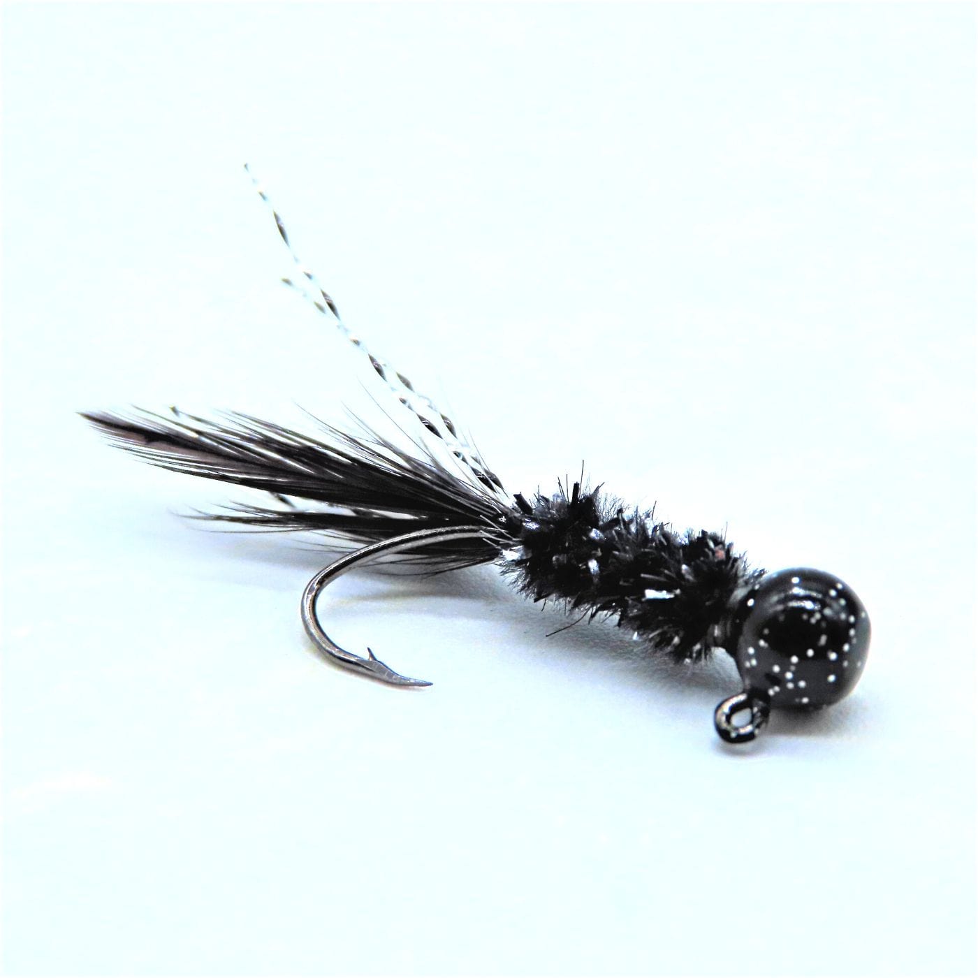Jigs para tipo Crappie atados a mano - Cola de pluma de gallo