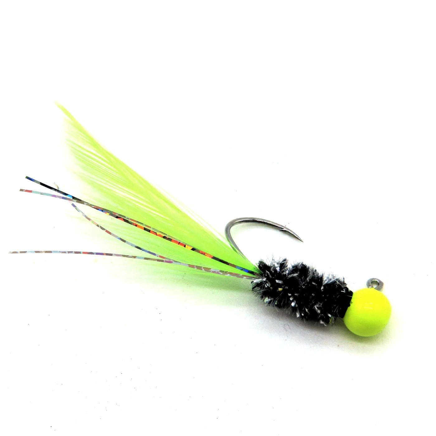 Jigs para tipo Crappie atados a mano - Cola de pluma de gallo