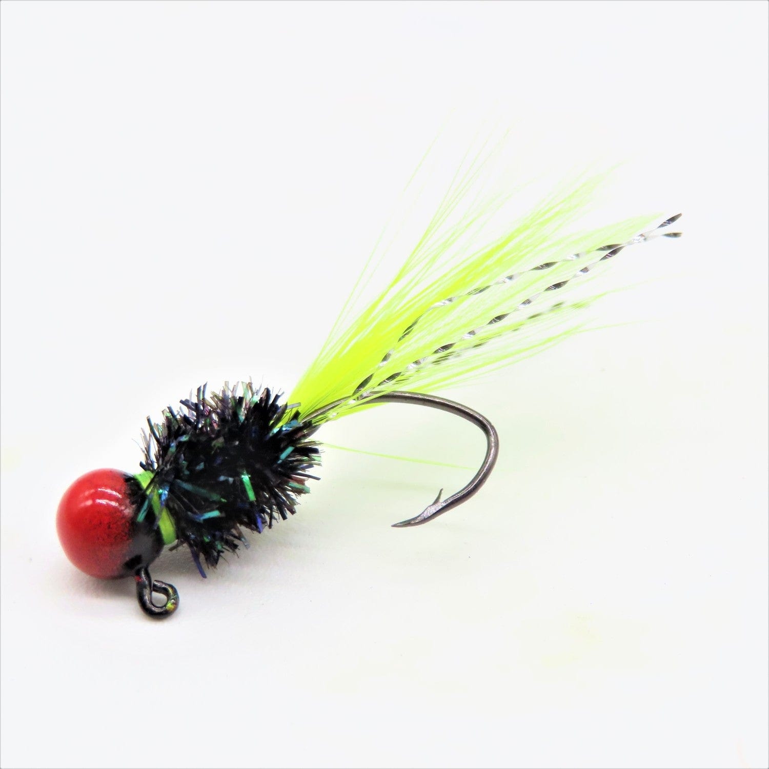 Jigs para tipo Crappie atados a mano - Cola de pluma de gallo