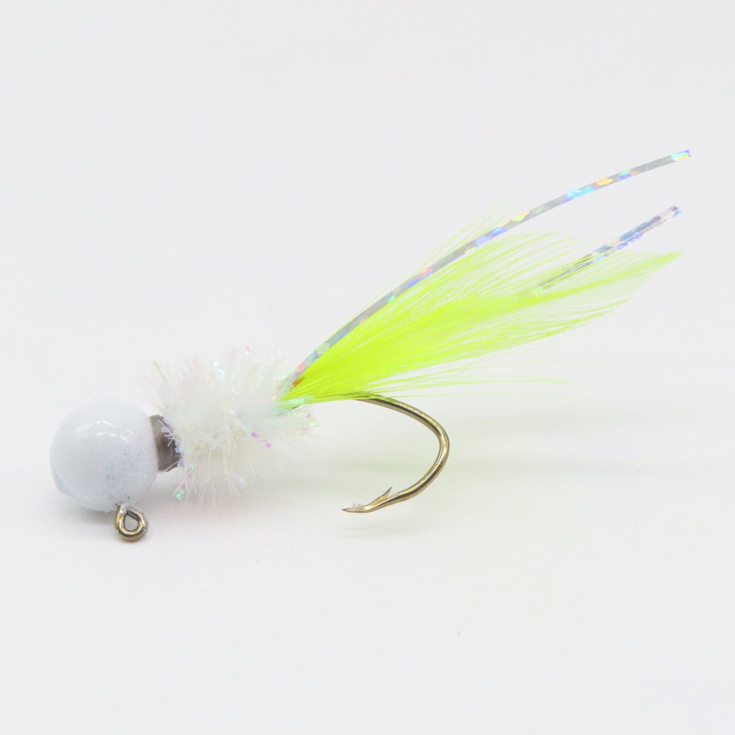 Jigs para tipo Crappie atados a mano - Cola de pluma de gallo