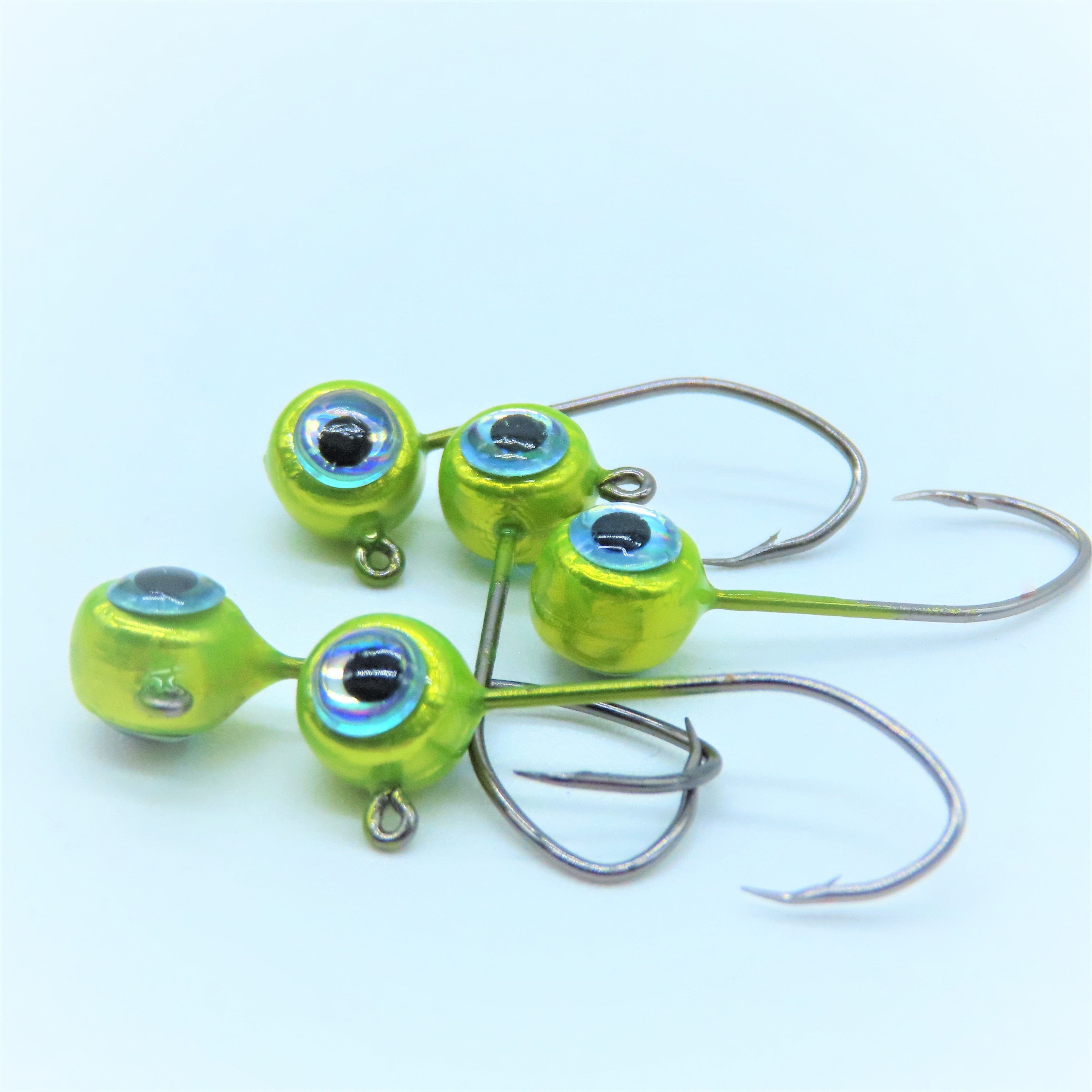 Cabezas plomadas Free Style - Ojos 3D - Paquete de 12 - Sin collarín