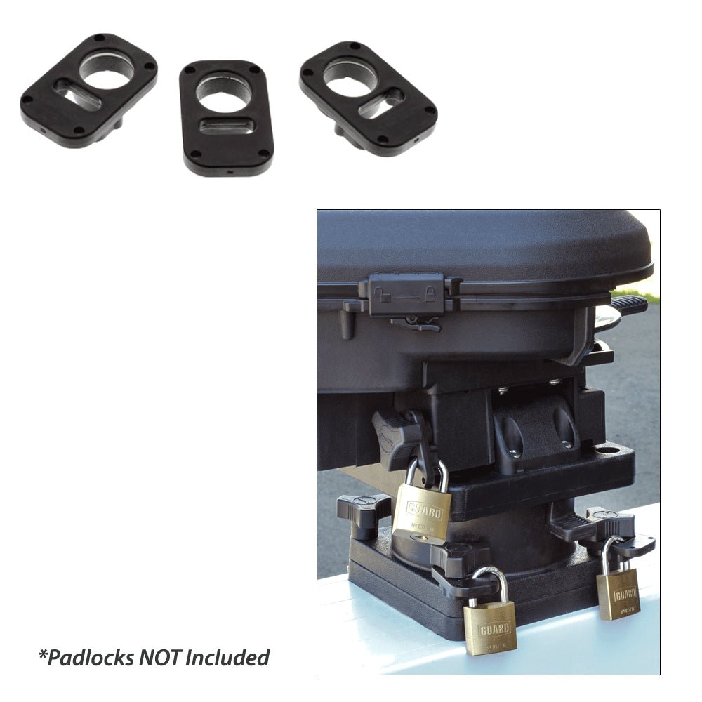 Scotty - 3134 Downrigger Security System 3 - Piece Locking Plates w/o Padlocks - Bobber Bargain