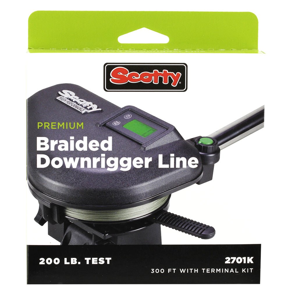 Scotty - Premium Power Braid Downrigger Line - 300ft of 200lb Test - Bobber Bargain